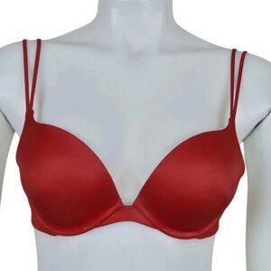 Victorias Secret Very  Sexy Push Up Bra Red Underwire Size 34B